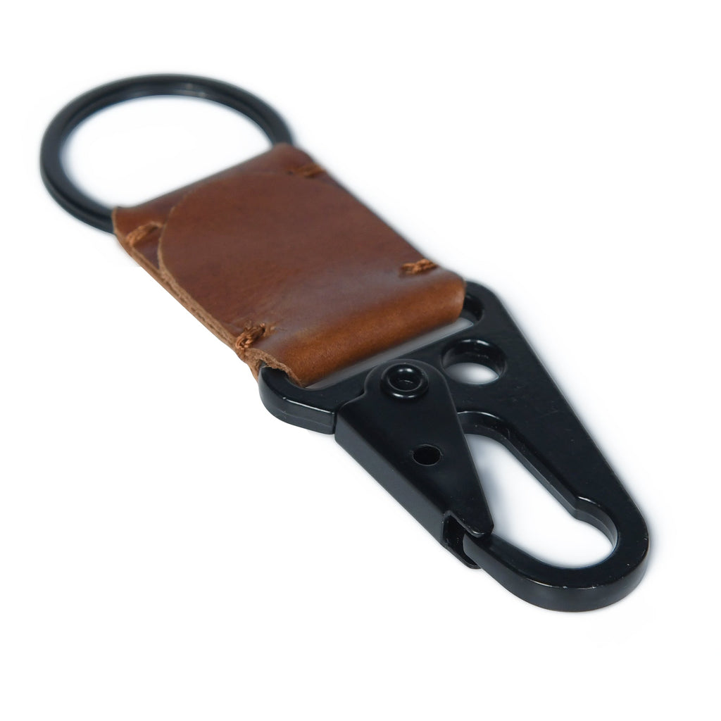 Leather-Metal Key Ring Keychain