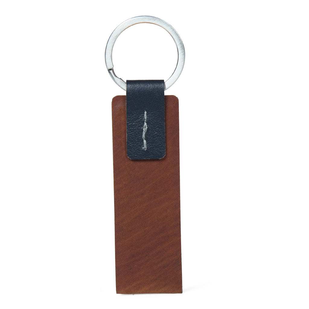 Genuine Leather & Metal Keychain