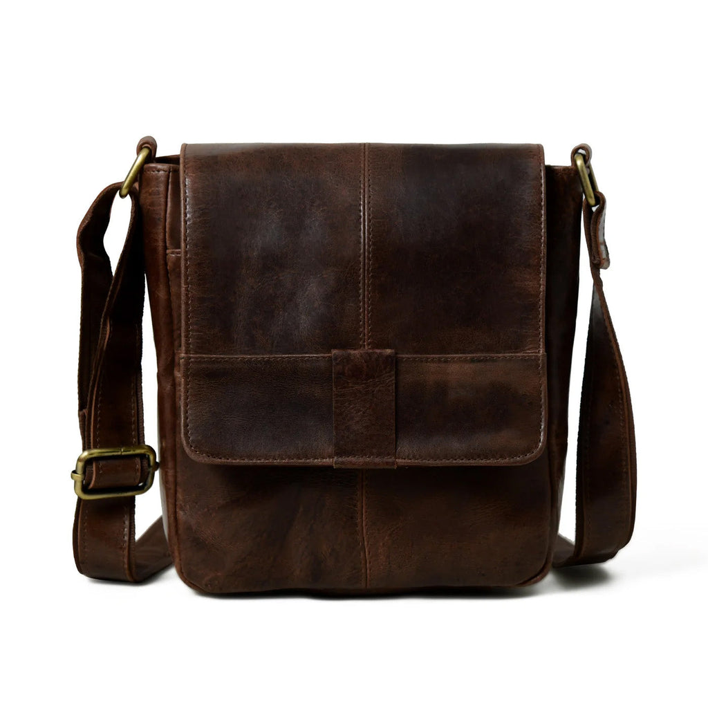 Brown Leather Crossbody Bag