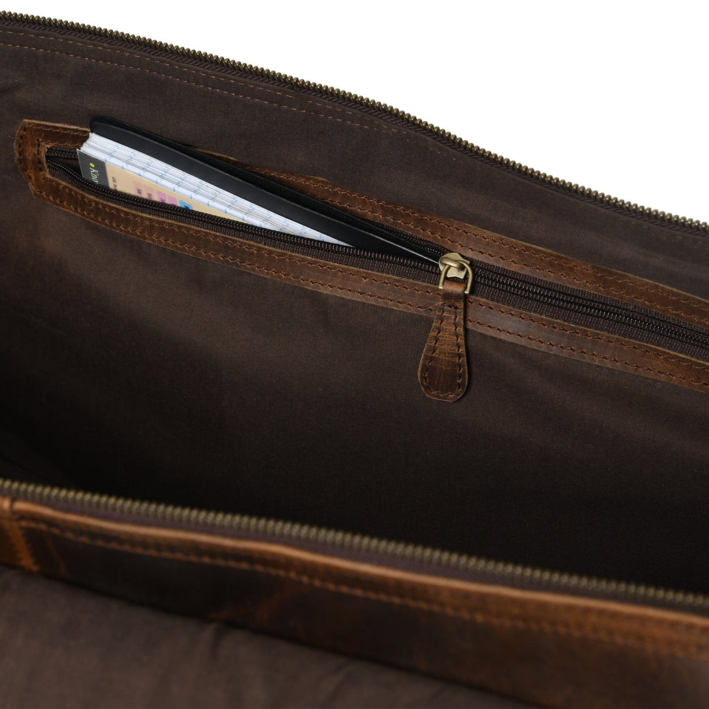 The Bolton Flap Duffel- Brown