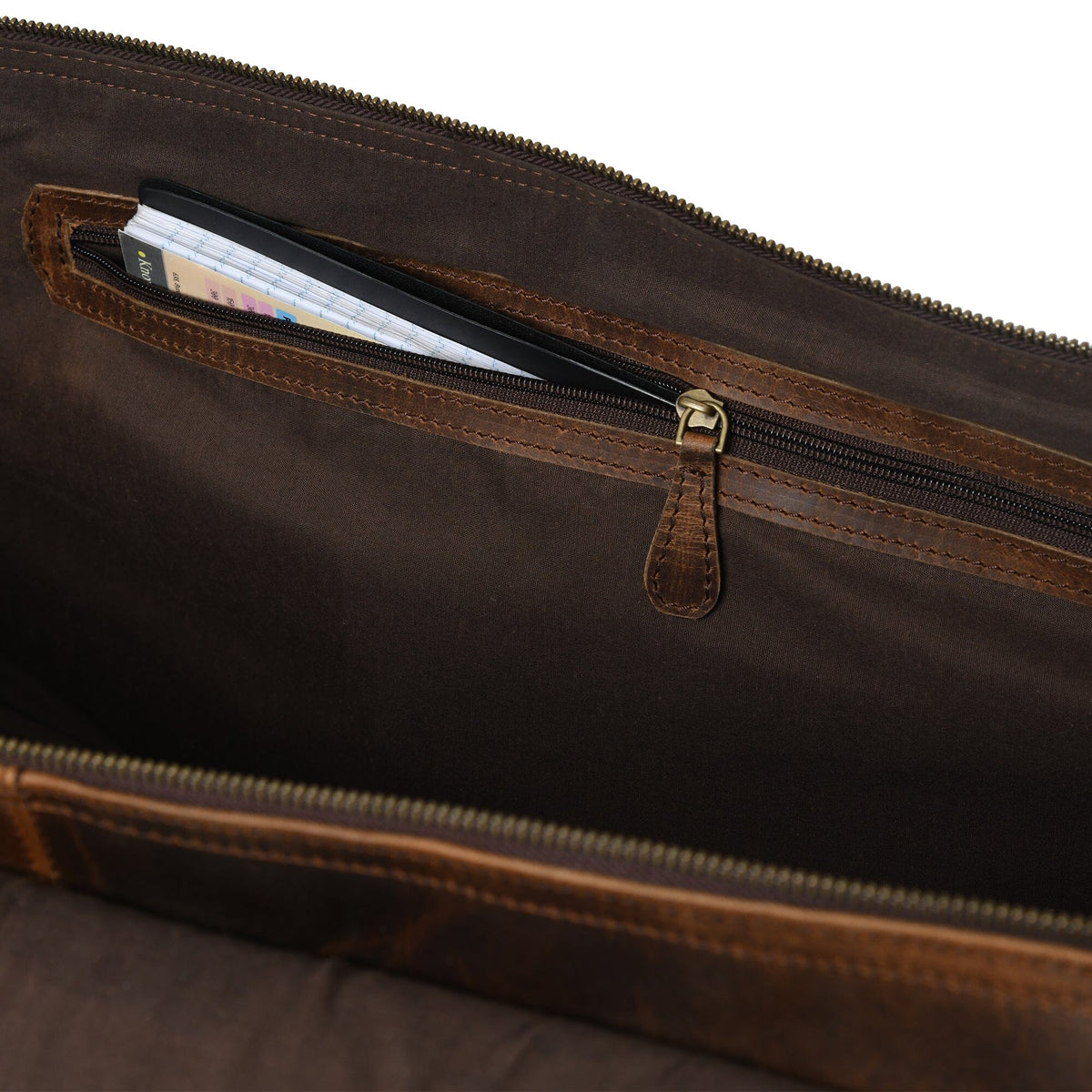 The Bolton Flap Duffel- Brown