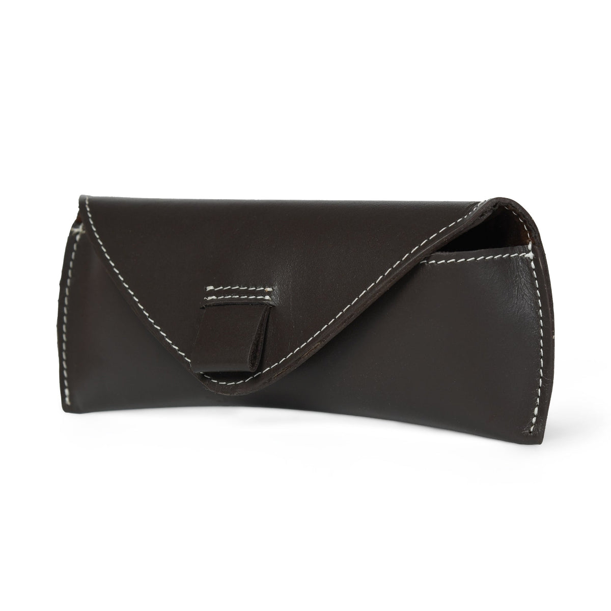 Brown Guard Leather Sunglass Case