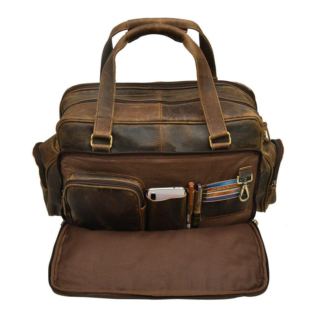 Floyd Handmade Buffalo Leather Office Briefcase