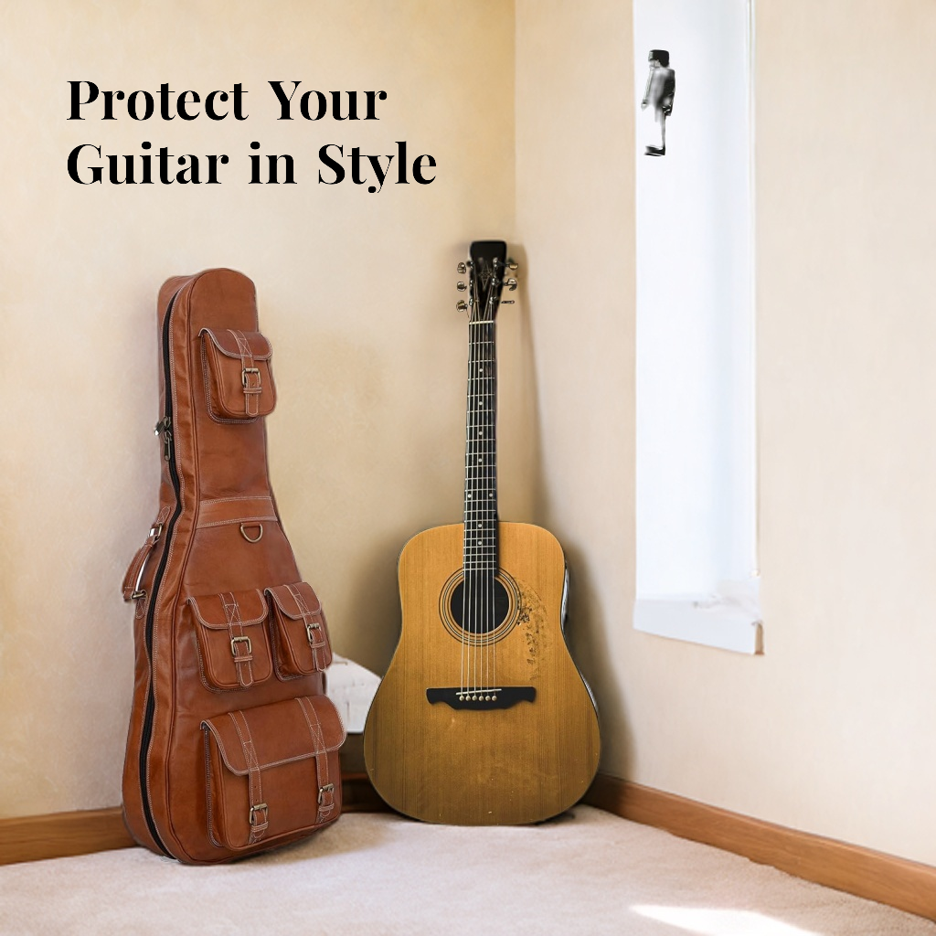 Personalized Leather Guitar Case