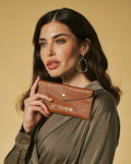 Carmina (cognac) - Italian calf leather women’s wallet