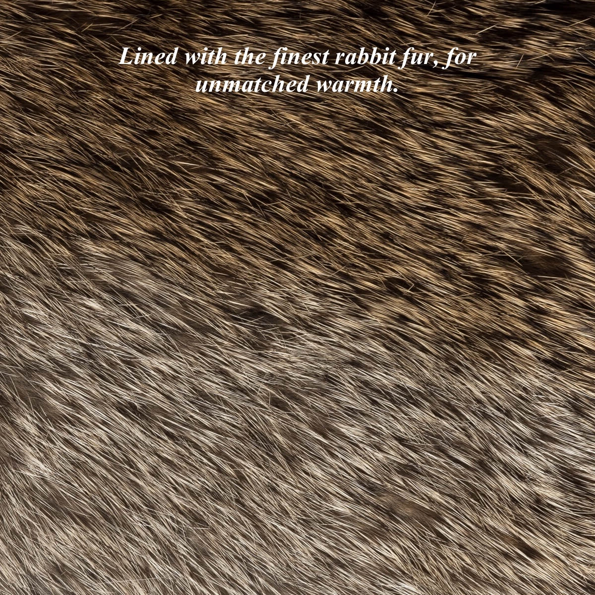 Ezra (brown) - Lambskin leather gloves with warm rabbit fur lining and touchscreen feature
