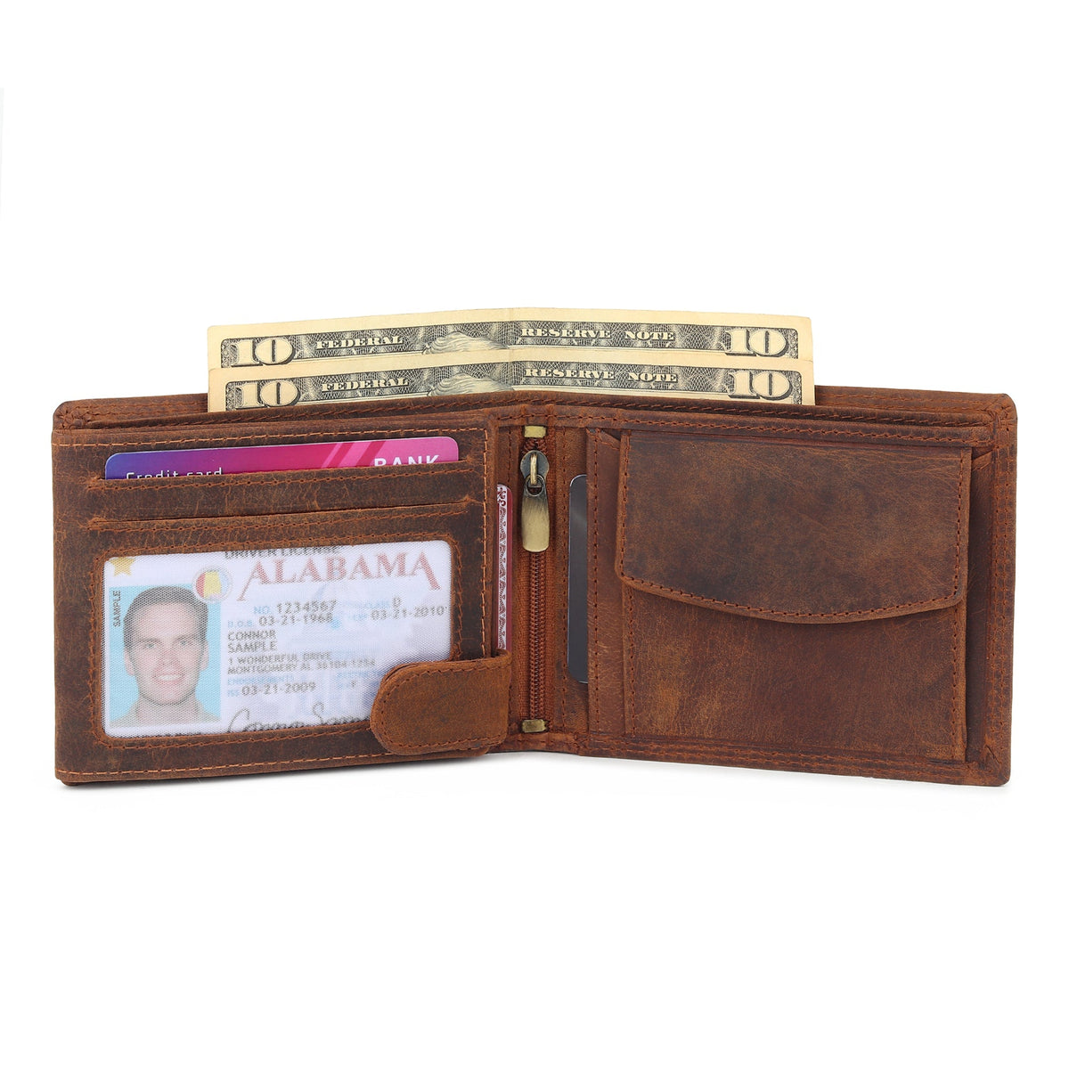 Buffalo Leather Men's Wallet - Hunter