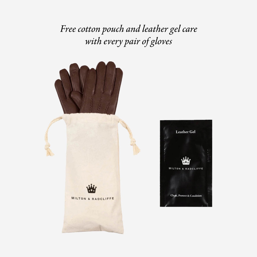 Daniel (black) – Goatskin leather gloves with warm wool lining and touchscreen function