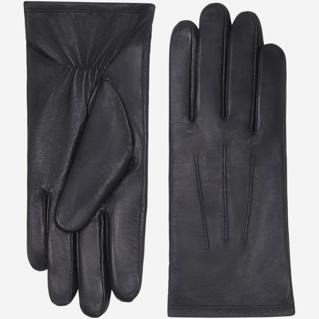 Stella (black) – Sheepskin leather gloves with ultra-warm fleece lining & touchscreen functionality