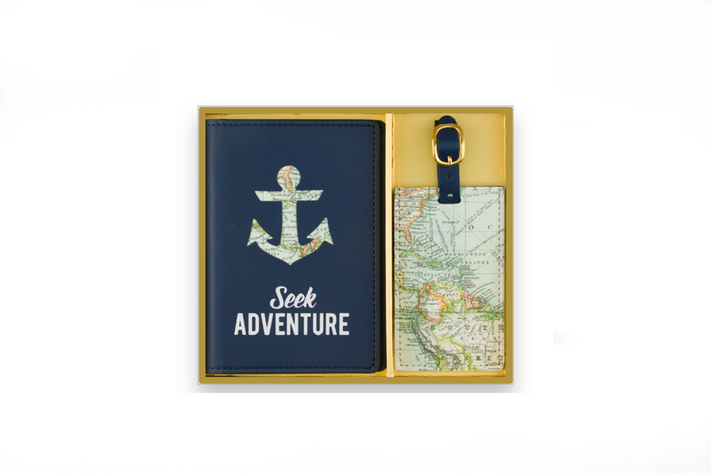 Stylish Travel Gift Set - High-Quality Faux Leather