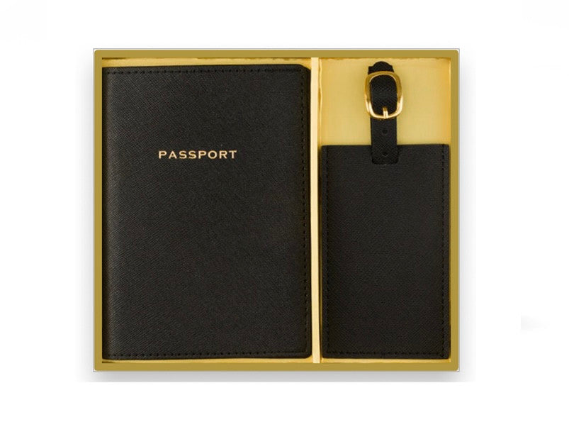 Stylish Travel Gift Set - High-Quality Faux Leather
